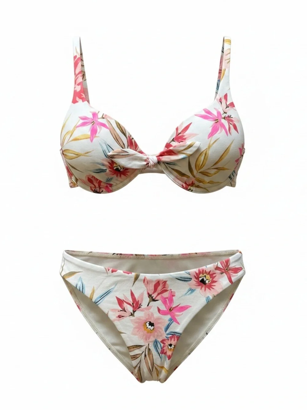 Billabong Floral Underwire Bikini Set | M | Ivory Botanical